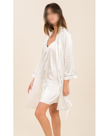 Ensemble pyjama nuisette personnalisé - Blanc