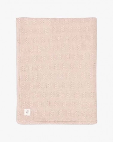 Couverture Berceau 75x100cm Grain Knit - Wild Rose/Velvet