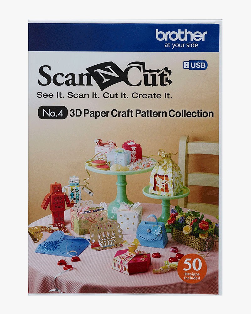 Collection de patrons artisanaux en papier 3D CAUSB4 pour ScanNCut