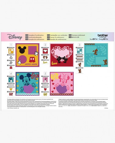 Collection de créations en papier « Mickey et Minnie » CADSNP01