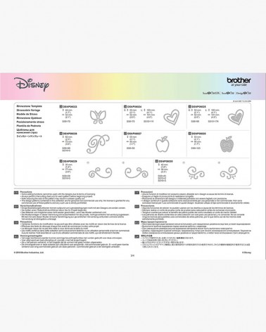 Collection de créations en papier Blanche Neige et Belle de Disney CADSNP06