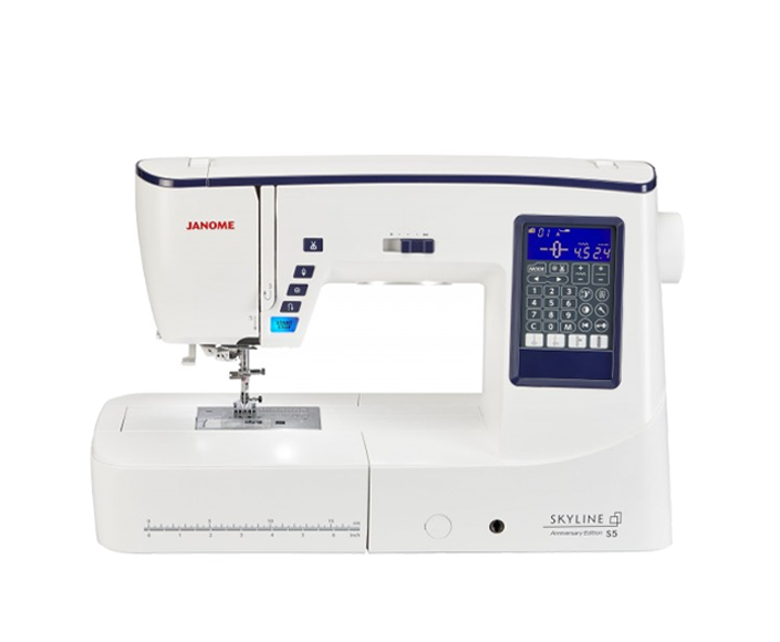 Machine à coudre Janome Skyline S5 édition anniversaire
