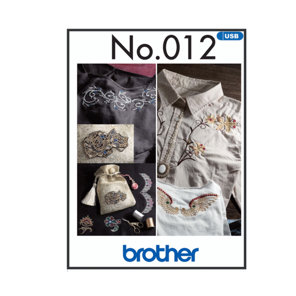 Collection de motifs de broderie n° 12 BLECUSB12