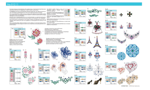 Collection de motifs de broderie n° 12 BLECUSB12 – Image 4
