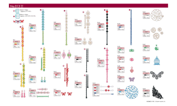 Collection de motifs de broderie n° 13 BLECUSB13 – Image 3