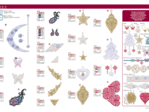 Alternative view of Collection de motifs de broderie n° 13 BLECUSB13