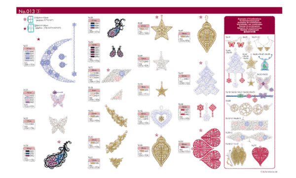 Collection de motifs de broderie n° 13 BLECUSB13 – Image 2