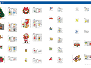 Alternative view of Collection de motifs de broderie n° 3 BLECUSB3