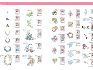 Alternative view of Collection de motifs de broderie n° 4 BLECUSB4