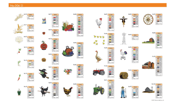 Collection de motifs de broderie n° 6 BLECUSB6 – Image 2