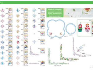 Alternative view of Collection de motifs de broderie n° 7 BLECUSB7