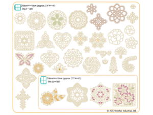 Alternative view of Collection de motifs de broderie n° 9 BLECUSB9