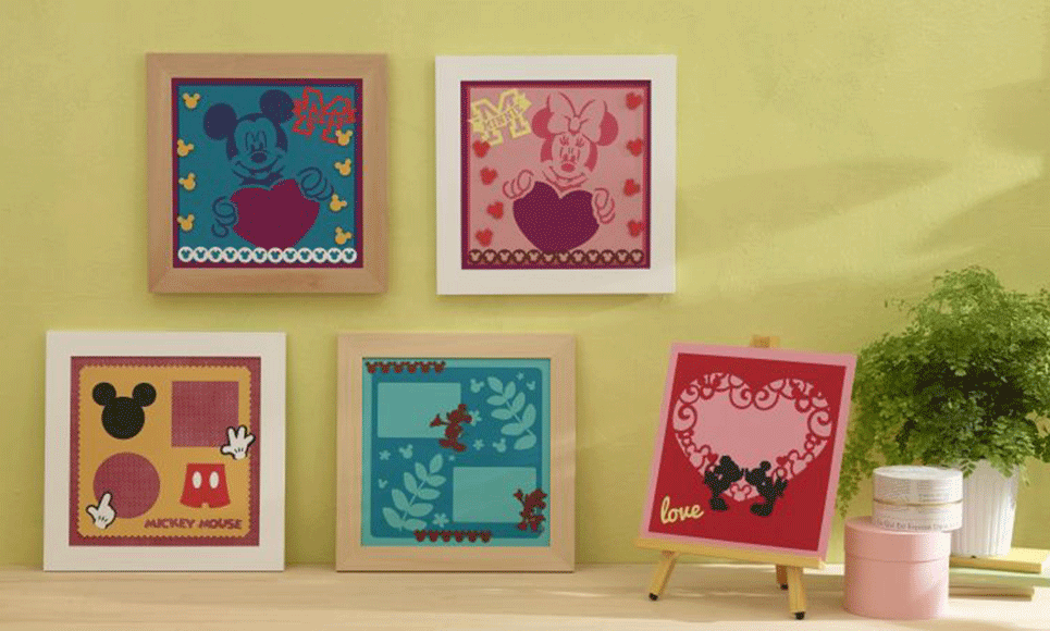 Collection de créations en papier « Mickey et Minnie » CADSNP01 – Image 3