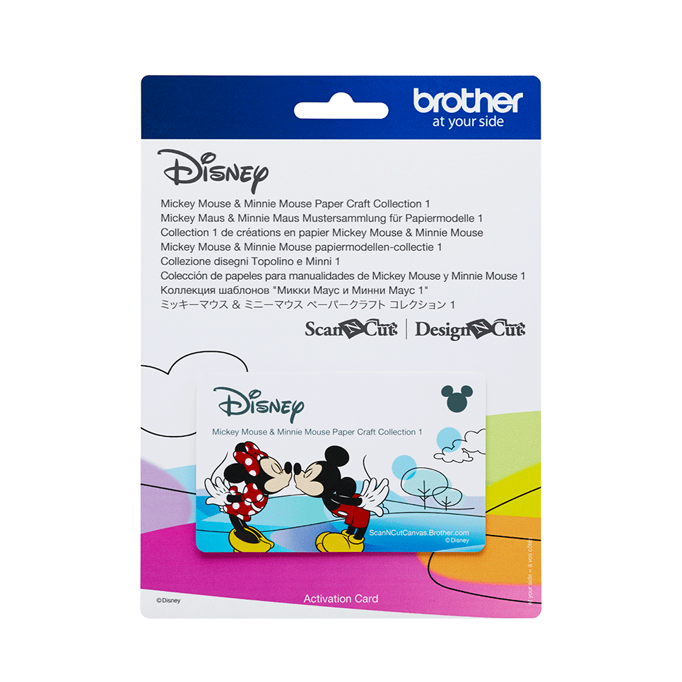 Collection de créations en papier « Mickey et Minnie » CADSNP01