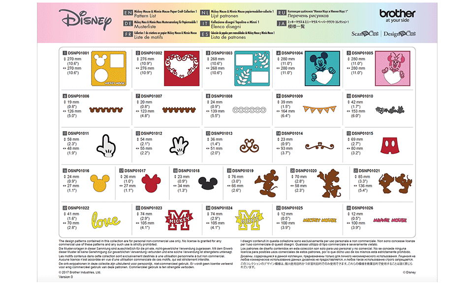 Collection de créations en papier « Mickey et Minnie » CADSNP01 – Image 6