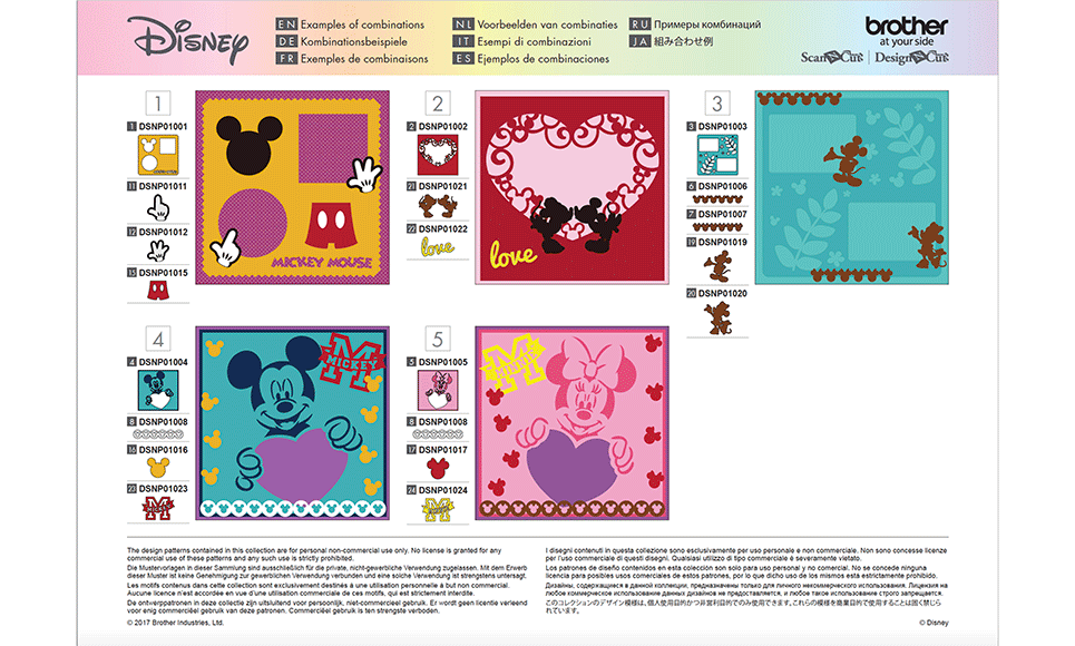 Collection de créations en papier « Mickey et Minnie » CADSNP01 – Image 7