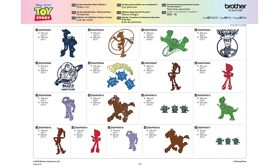 Collection de motifs Disney Toy Story CADSNP05 – Image 6
