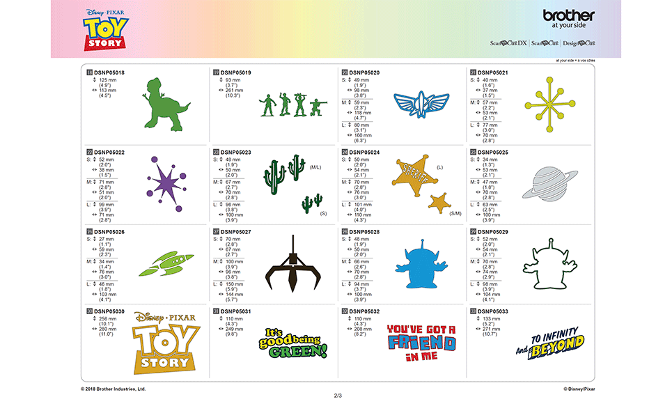 Collection de motifs Disney Toy Story CADSNP05 – Image 7