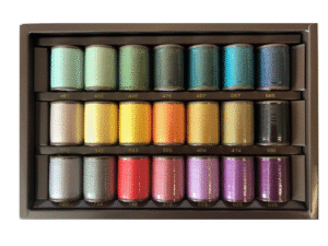 Boîte de fils à broder Brother Country CYT21 - 21 couleurs