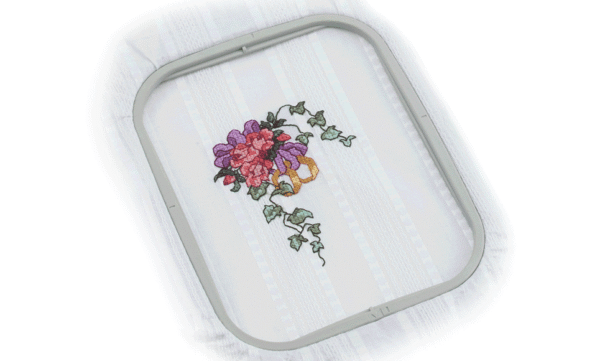 EF62 Cadre de broderie 10 x 10 cm