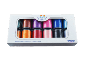 Boîte de fils à broder Brother ETS12N - 12 couleurs