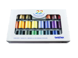 Boîte de fils à broder Brother ETS22N - 22 couleurs
