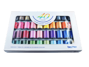 Boîte de fils à broder Brother ETS40N - 40 couleurs
