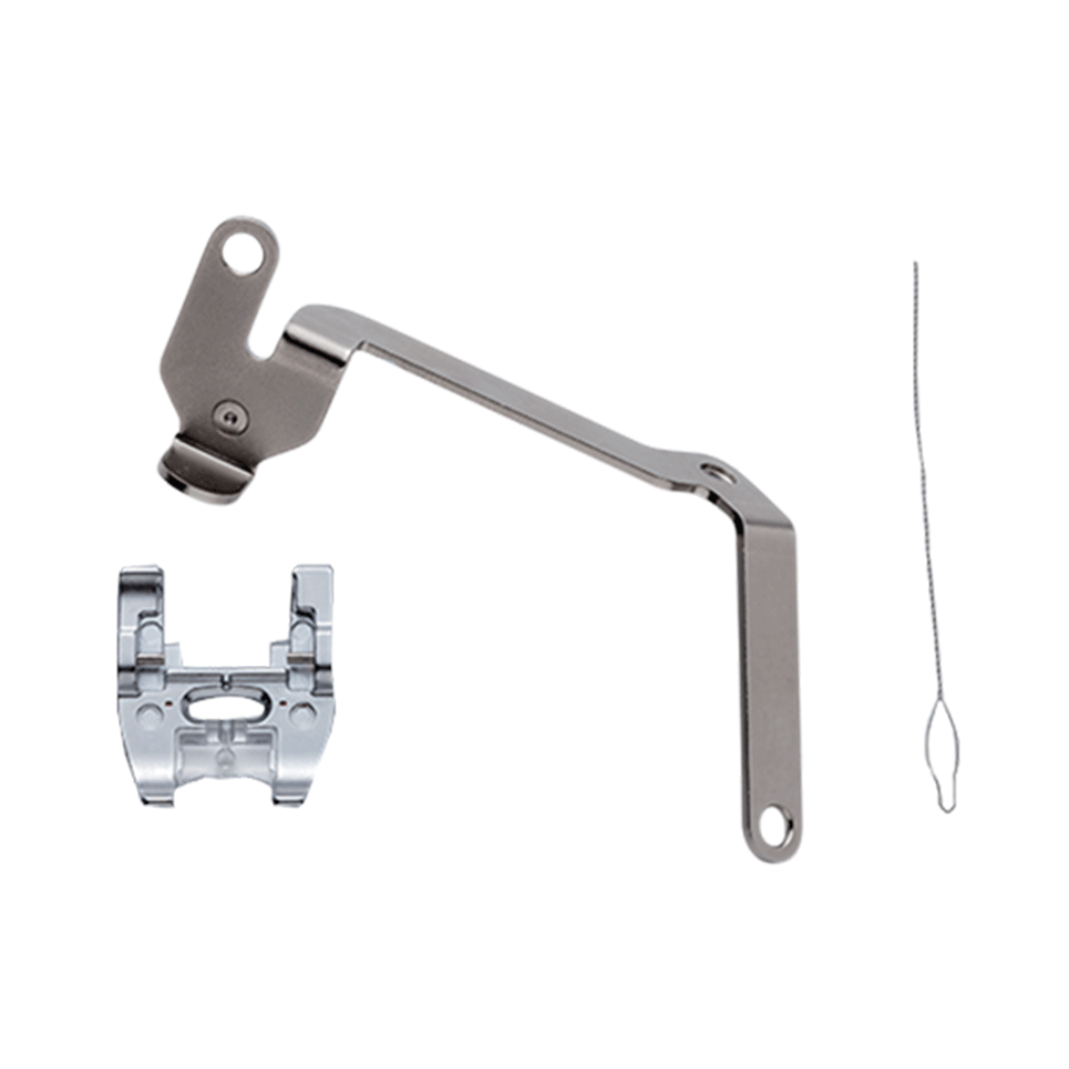 Semelle pour fil couché F074 adaptable sur le pied à double entraînement motorisé DF1