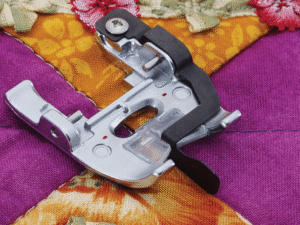 Semelle de piqûre dans la couture F075 adaptable sur pied à double entraînement motorisé DF1