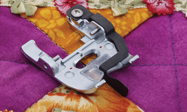 Semelle de piqûre dans la couture F075 adaptable sur pied à double entraînement motorisé DF1