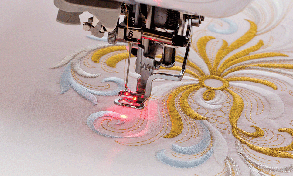 Pied de broderie avec pointeur lumineux LED Brother FLED1