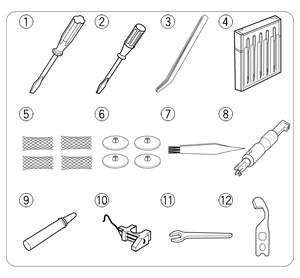 accessoires Janome MyLock 644D