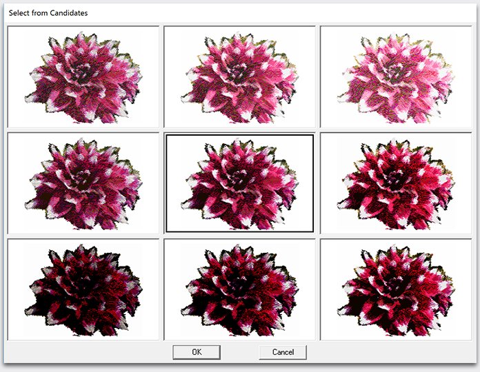 Fonctions de prévisualisation PE-Design Plus 2