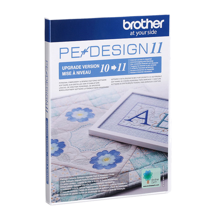 Mise à jour logiciel de broderie Pe-Design V10 vers V11