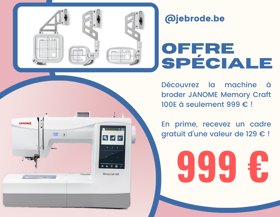 offre spéciale Machine à coudre Janome 100e