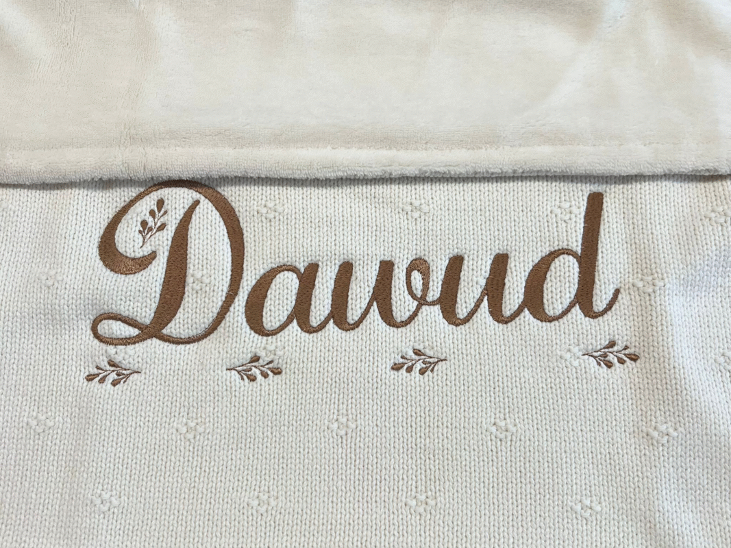 Couverture - Basic Knit - personnalisée