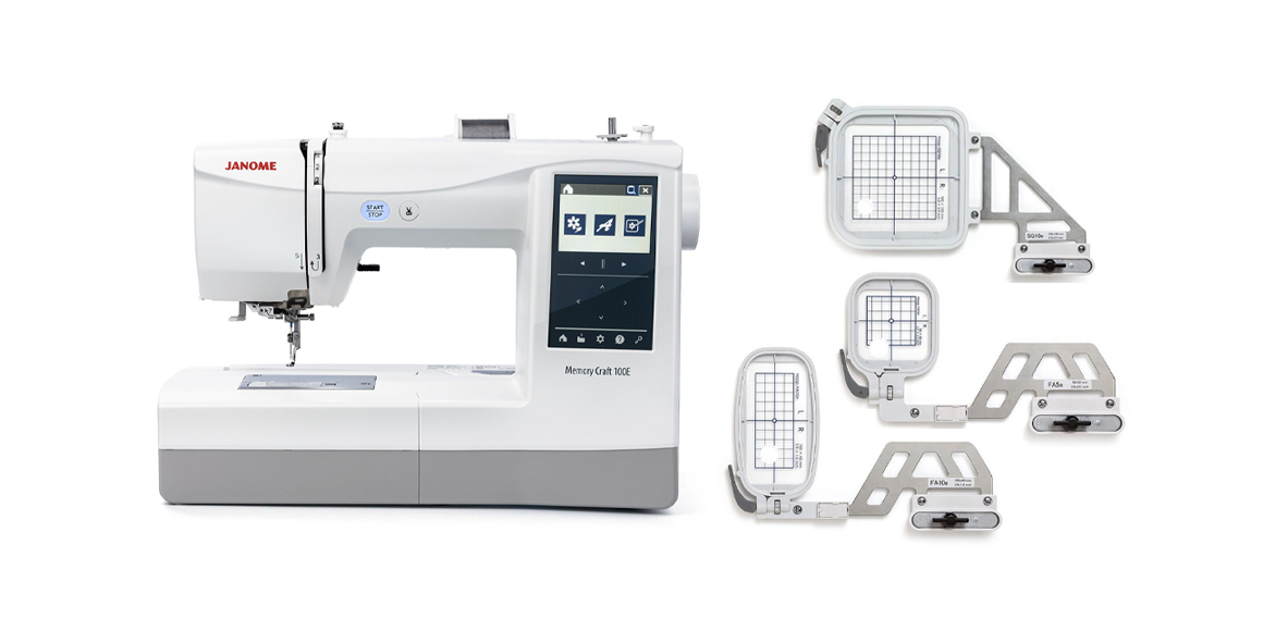 Promo Machine à broder JANOME Memory Craft 100E
