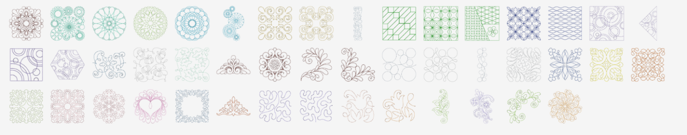 Motif de quilt Bernina 570 QE