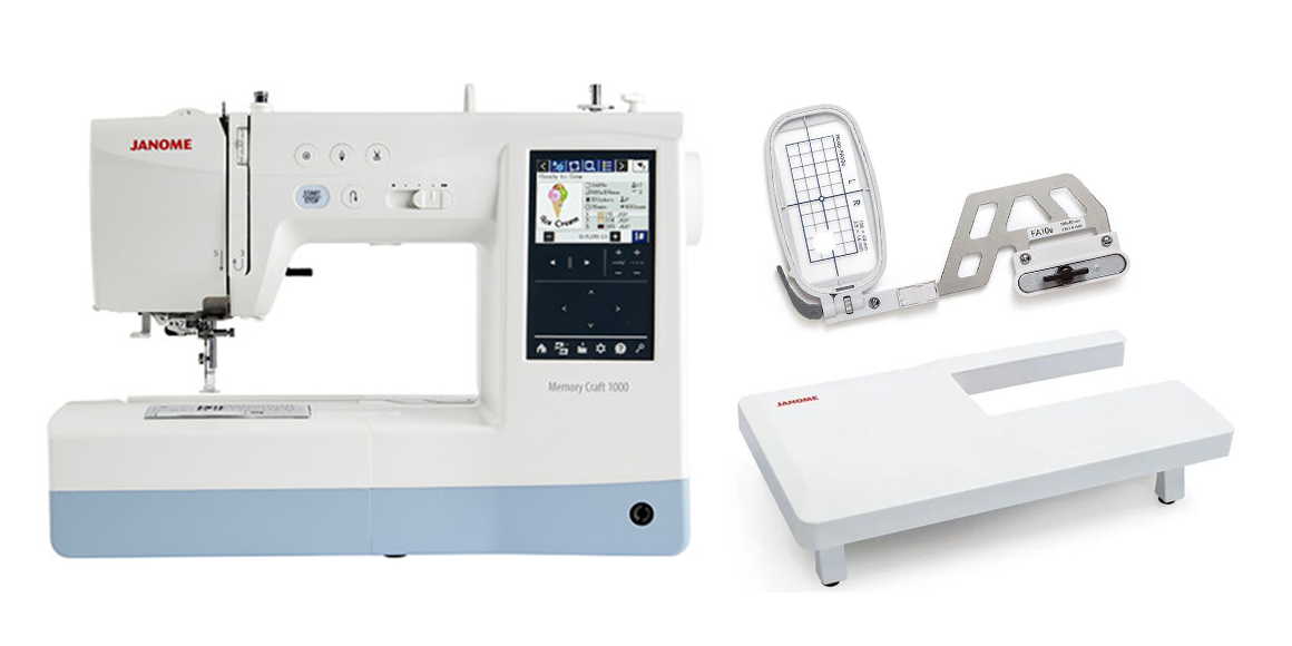Promo Machine à coudre et à broder JANOME Memory Craft 1000