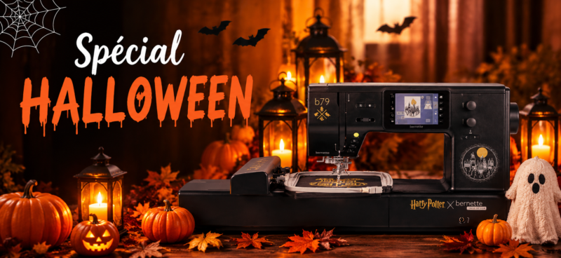 Spécial Halloween JeBrode – machine à coudre et à broder BERNETTE b79 Harry Potter Edition