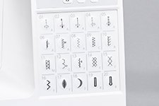 20 touches de sélection directe janome sewist 40dc